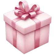 Light pink Christmas gifts under a white Christmas tree  sticker