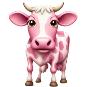 Pink spotted cow full body sticker