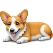 Corgi laying  sticker