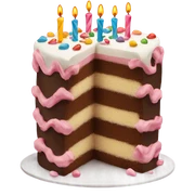 birthday cake sticker