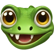 lizard winking sticker