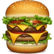 Burger sticker