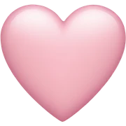 light pink heart sticker