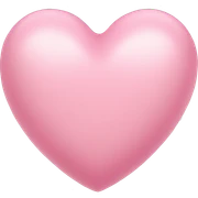 light pink heart sticker