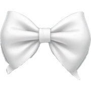 white bow sticker