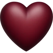 dark red heart sticker
