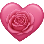 Rosa heart sticker