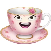 coquette teacup sticker