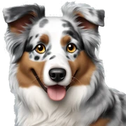 Australian shepherd blue merle sticker