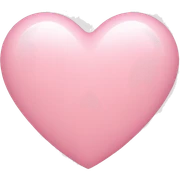 light pink heart sticker