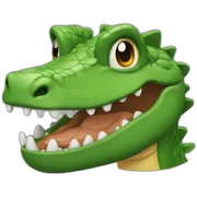 cocodrilo tapando su boca sticker