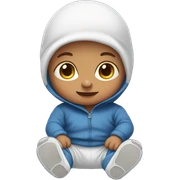 Baby in a jumpstude  sticker