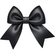 A pretty black bow sticker