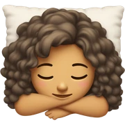 Girl sleep sticker