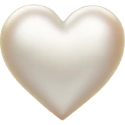 pearl heart sticker