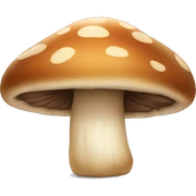 brown mushroom sticker