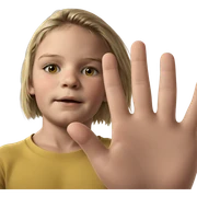 blonde boy in yellow shirt sticker