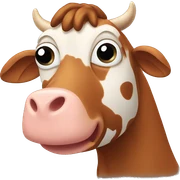 brown chicken brown cow sticker