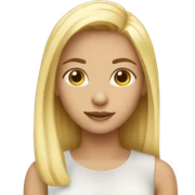 girl blonde sticker
