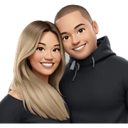 girl and boy smiling together sticker