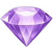 A light purple diamond sticker