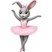 ballerina bunny sticker