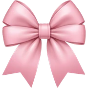 Light pink bow sticker