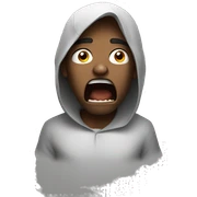 Scared sticker