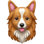 Ein hund mit rosanen flügeln sticker