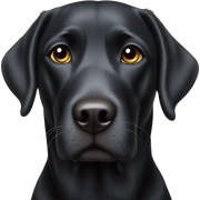 Black lab sticker