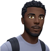 dark-skinned male in nature sticker