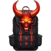Satan’s backpack  sticker