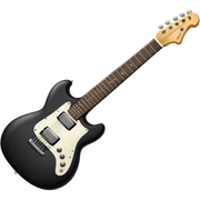 Black guitar sticker