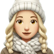 cozy beautiful finnish winter girl sticker