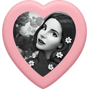 monochrome flower girl portrait sticker