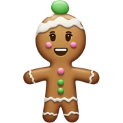 Pastel gingerbread man sticker