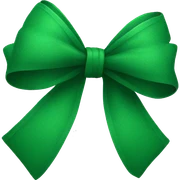Green bow sticker