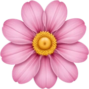 Baby pink flower sticker