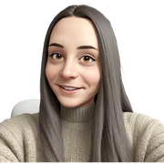 smiling girl in cozy sweater sticker