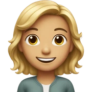 Girl smiling sticker