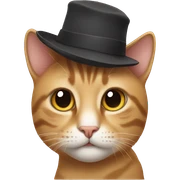 Cat wearing a hat sticker
