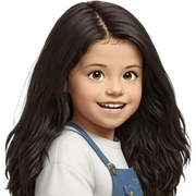 happy girl with long hair sticker
