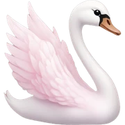 pastel pink swan sticker