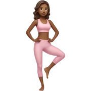 brunet yoga girl light pink clothes n sticker