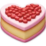 Heart shaped cake sticker