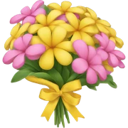 Bouquet of yellow and pink flowers sticker