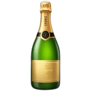Champagne bottle sticker
