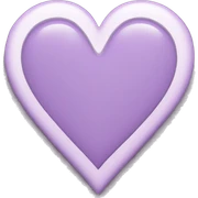 light purple heart sticker