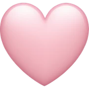 Light pink heart sticker