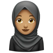 Girl wearing hijab sticker